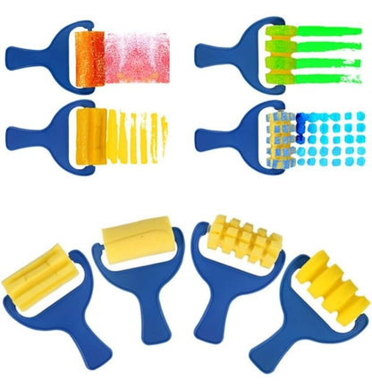 Evneed Paint Sponges for Kids, 29 Pcs of Fun Paint Brushes for Toddlers