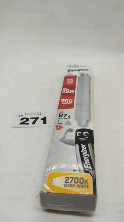 Energizer Strip Light Tube LED Lamp 221mm S15 4W = 30W Bulb 350 Lumen Frosted