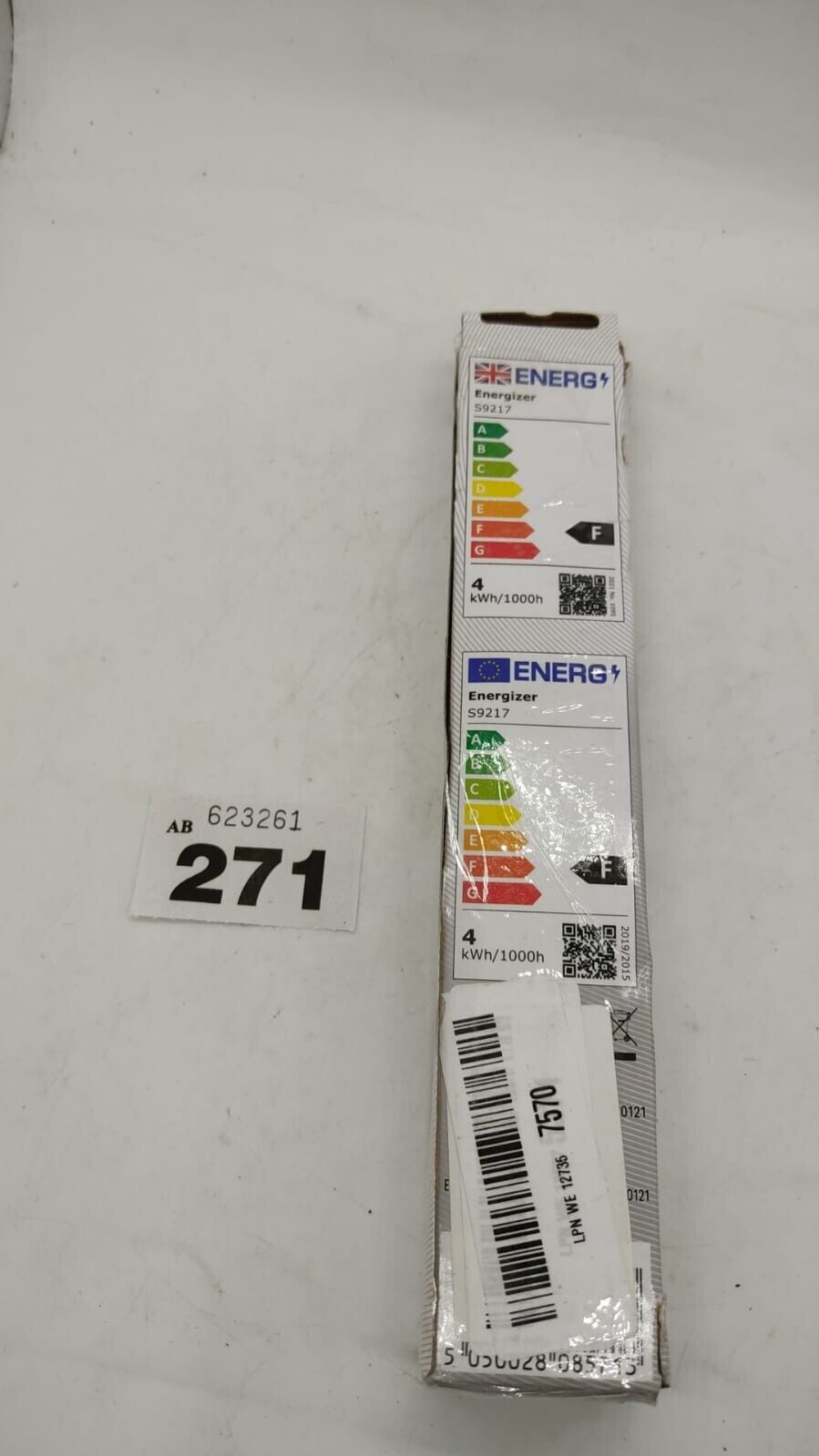 Energizer Strip Light Tube LED Lamp 221mm S15 4W = 30W Bulb 350 Lumen Frosted