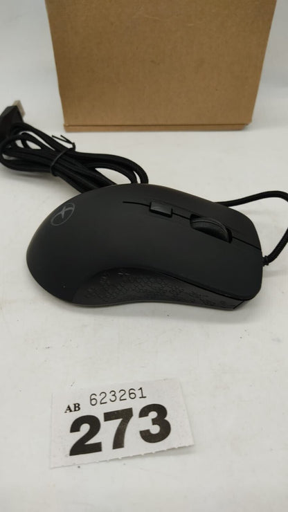 Wired Gaming Mouse, Ergonomic Programmable with USB Hand Warmer Black