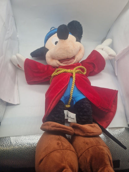 Large Disney Store Mickey Mouse Fantasia Wizard Sorcerers Apprentice Plush Toy