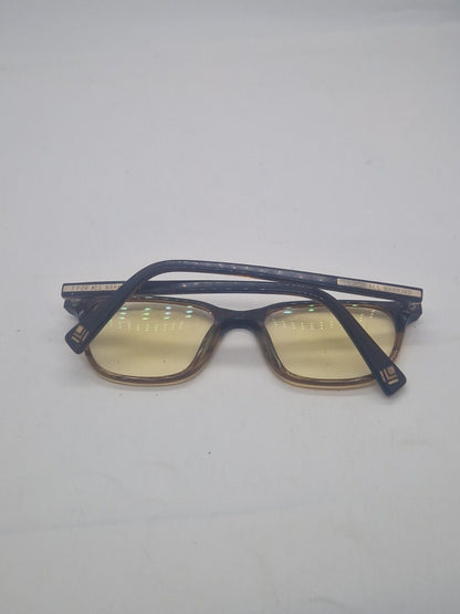 7 FOR ALL MANKIND eyeglasses MOTTLED BROWN SQUARE glasses frame MOD: 730 TTHNY