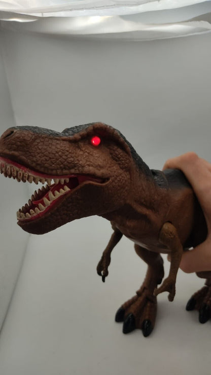 Dragon-I Toys T-Rex Dinosaur Electronic Walking Moving Roars Light Up Eyes