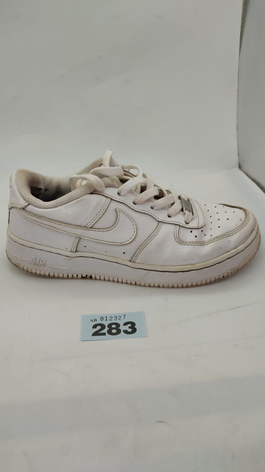 Nike Air Force 1 Sneaker Shoes Low Top Logo Lace Up White Womens Size UK 4.5