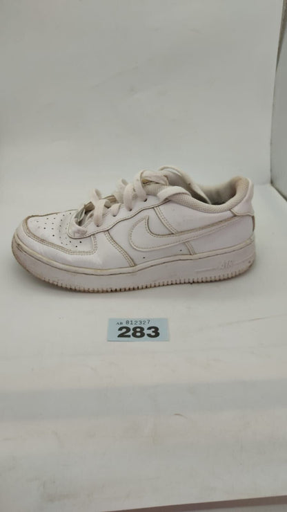 Nike Air Force 1 Sneaker Shoes Low Top Logo Lace Up White Womens Size UK 4.5