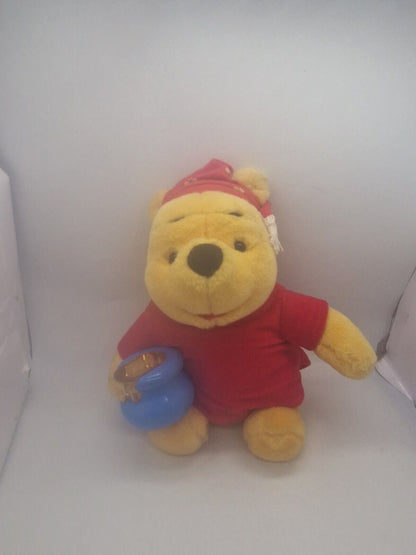 Vintage 1998 Disney Bedtime Winnie the Pooh Stuffed Plush W/Light Up Honey Pot