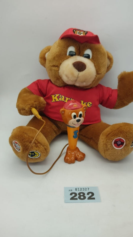 Karaoke KID Sing a Long Teddy Bear Vintage 1990s - Untested