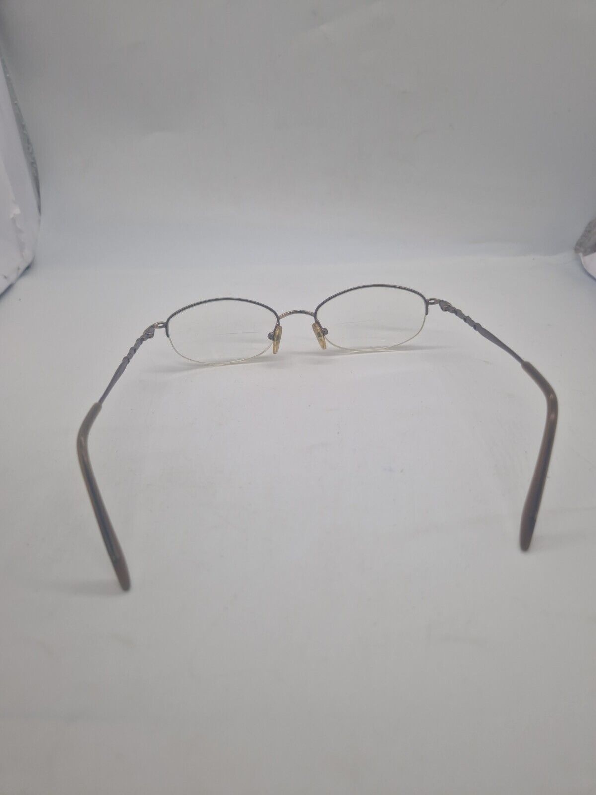 Dunelm C1 C767 Glasses Frames Gold Half Rim Eyeglasses Frame Only Eyewear