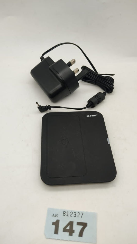 Zens Single Wireless Charging Pad with 12V Power Cable, New Boxed