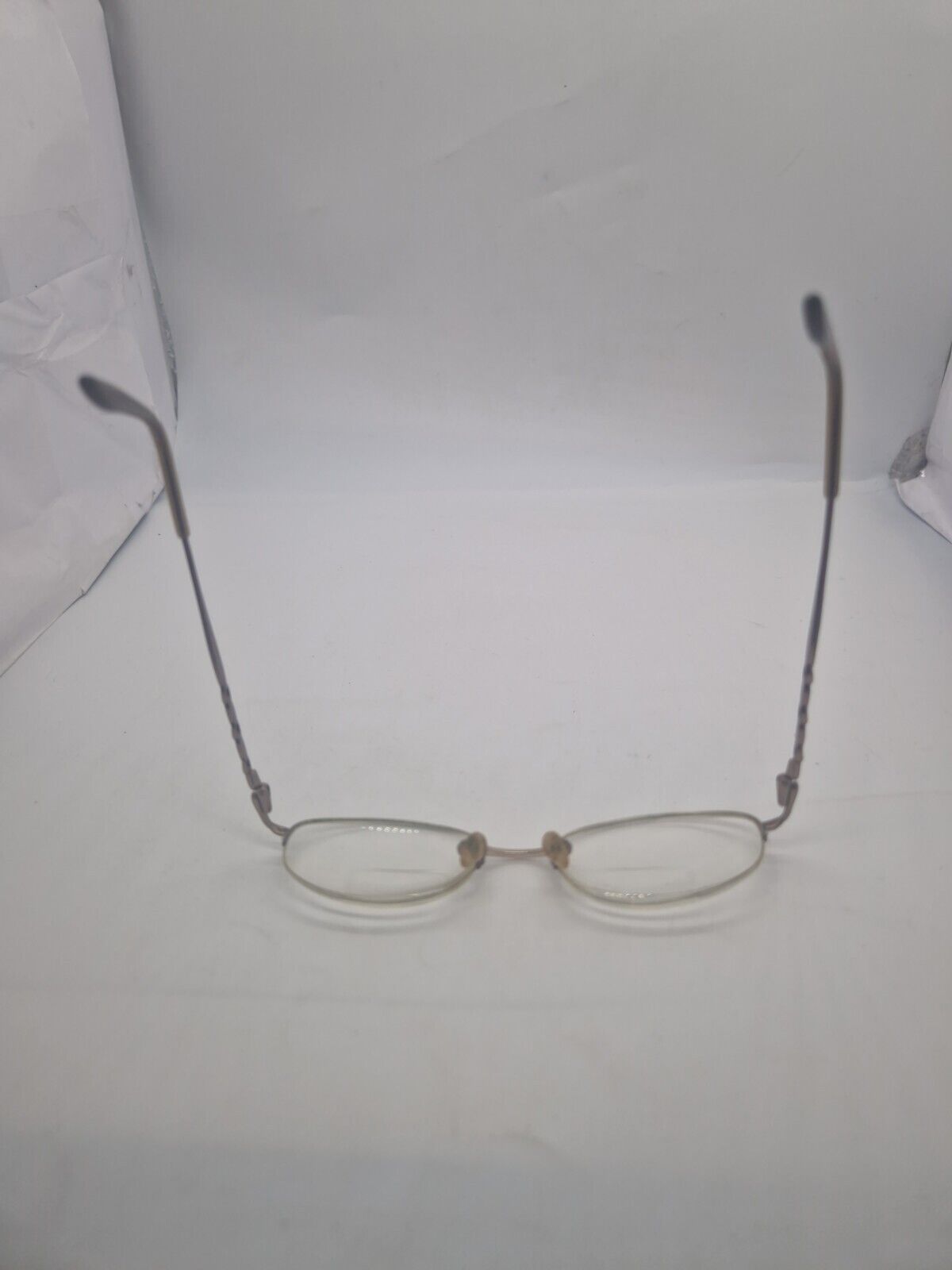 Dunelm C1 C767 Glasses Frames Gold Half Rim Eyeglasses Frame Only Eyewear