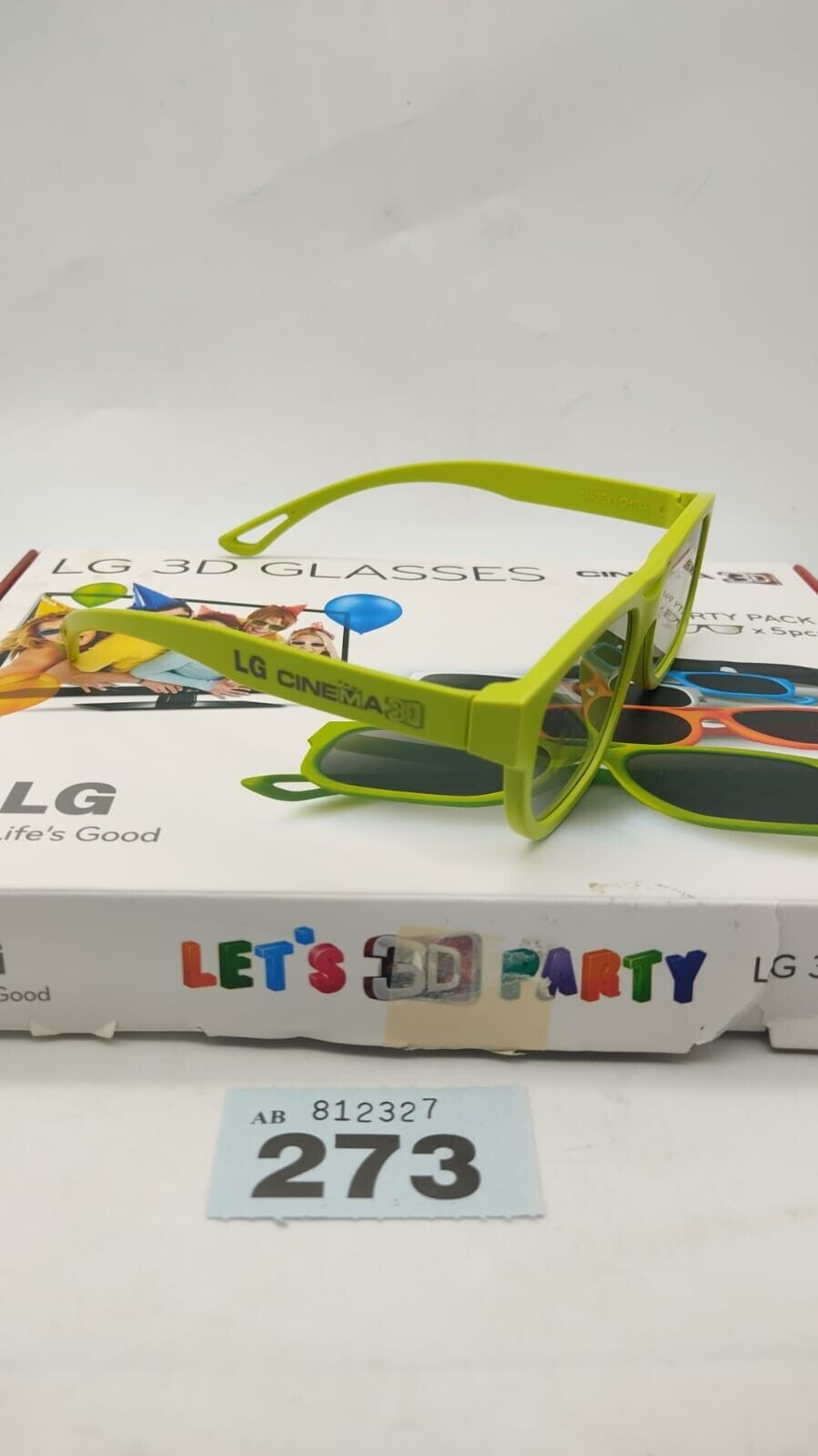 LG 3D Glasses - Set of 5 Party Pack Multicoloured - AG-F215 boxed