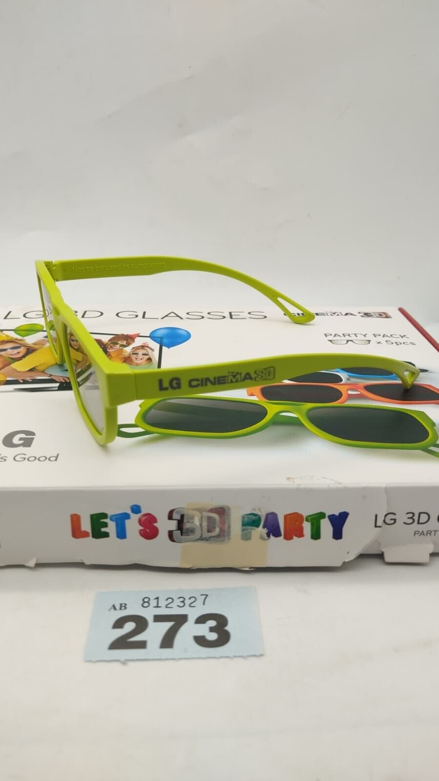 LG 3D Glasses - Set of 5 Party Pack Multicoloured - AG-F215 boxed