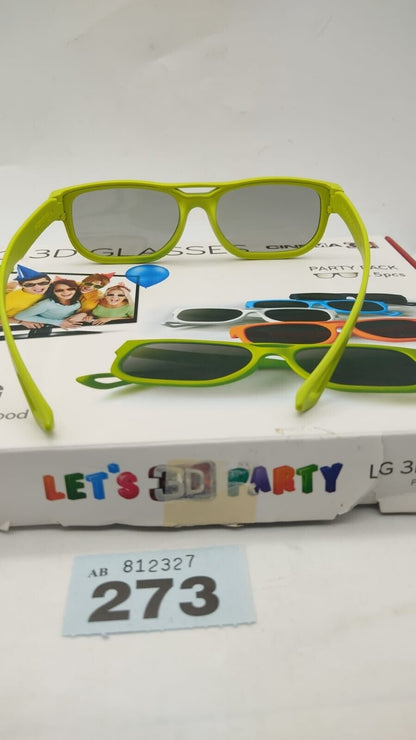 LG 3D Glasses - Set of 5 Party Pack Multicoloured - AG-F215 boxed