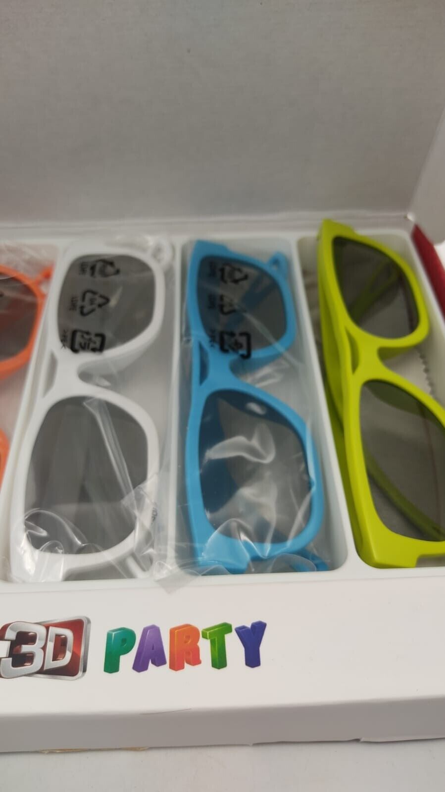 LG 3D Glasses - Set of 5 Party Pack Multicoloured - AG-F215 boxed