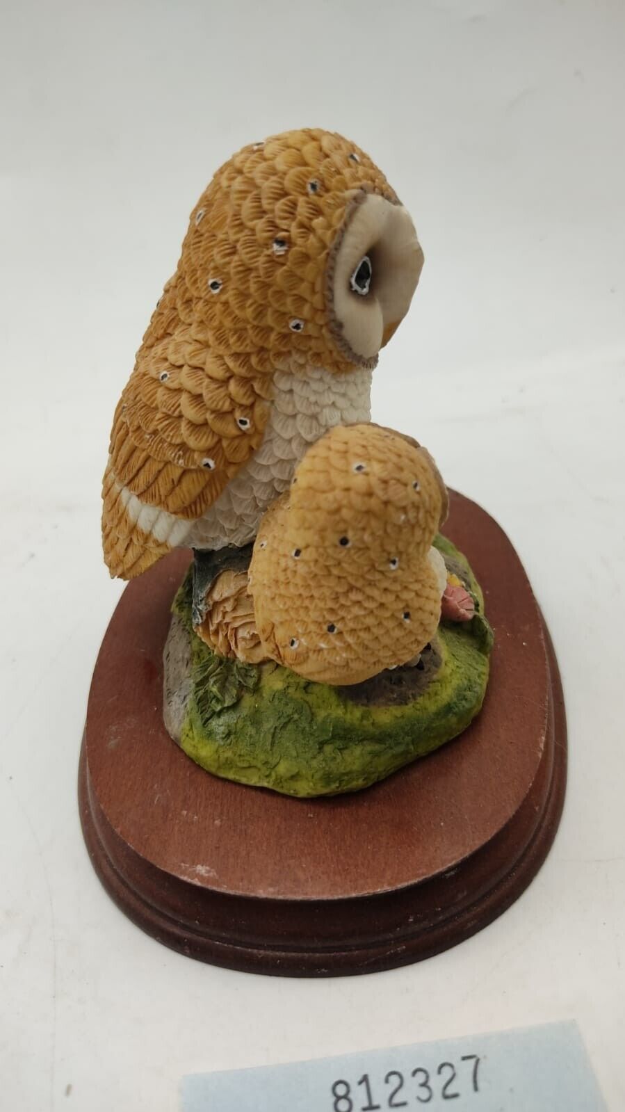 Barn Owl & Baby - Figurine - Bird Ornament Signed Leonardo