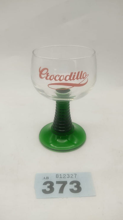 Crocodillo Aperitif/Wine/Cocktail Glass, Beehive Glasse, Green - Made in France