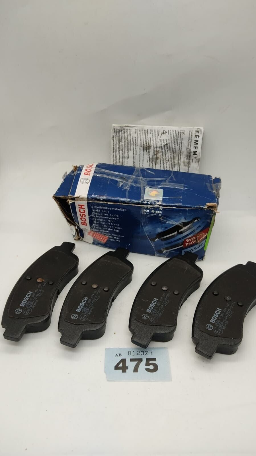 Bosch Brake Pads BP318 Set for Land Range Rover, Black