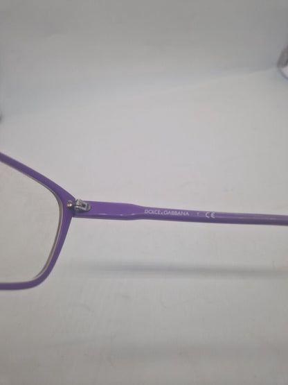 DOLCE & GABBANA eyeglasses TORTOISE/PURPLE SQUARE glasses frame MOD DD 1238 2608