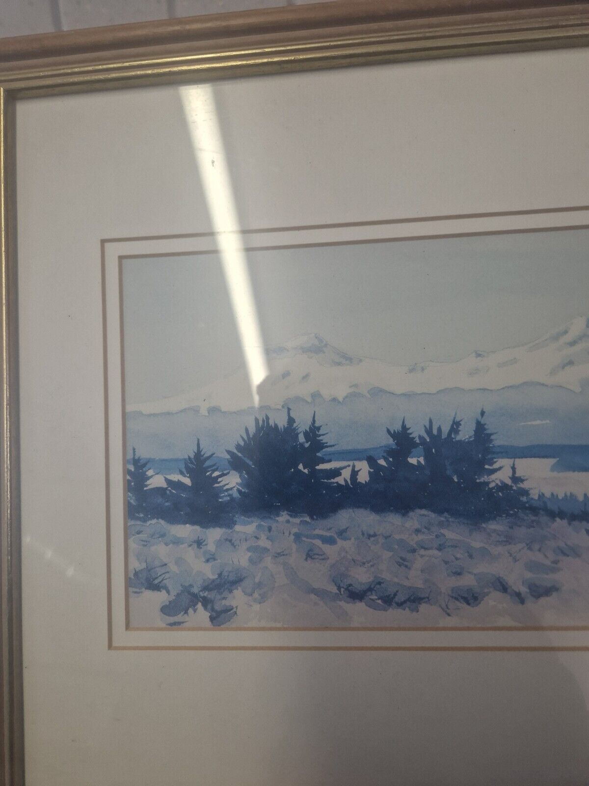 Jack Campbell Mountains Limited Edition Signed Print Framed Trees Snow Nature