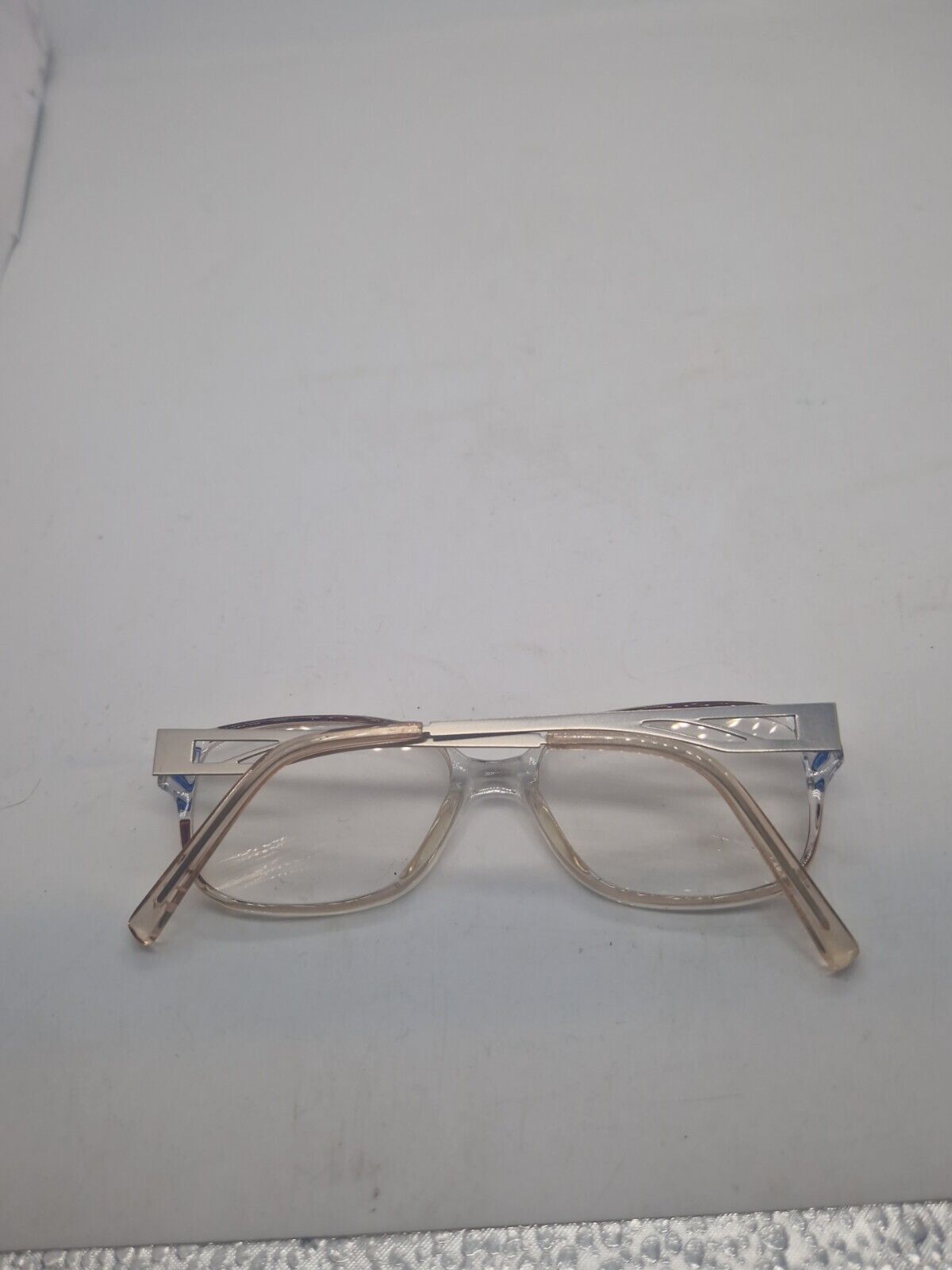 Mer S130152 Full Rim Tortoise Shell Used Eyeglasses Frames - Eyewear Clear Brown