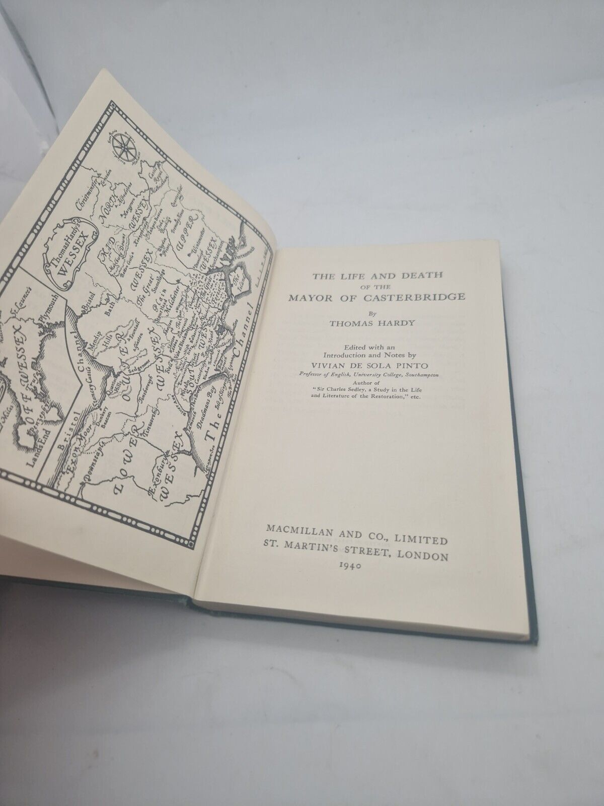 The Mayor of Casterbridge 1940 Antique Hardback Book Thomas Hardy Macmillan