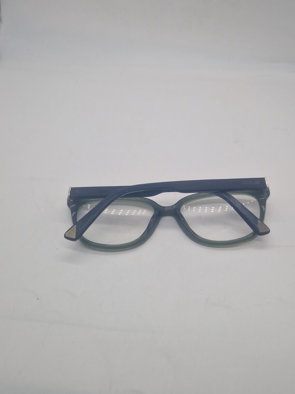 Specsavers REPLAY 24 Eyeglasses Green Cat Eye Frame Mod 25669640 RY094V01 Used