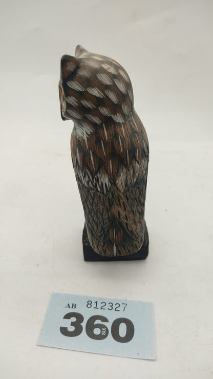 Beautiful Little wood carving of an Owl, Vintage - VGC