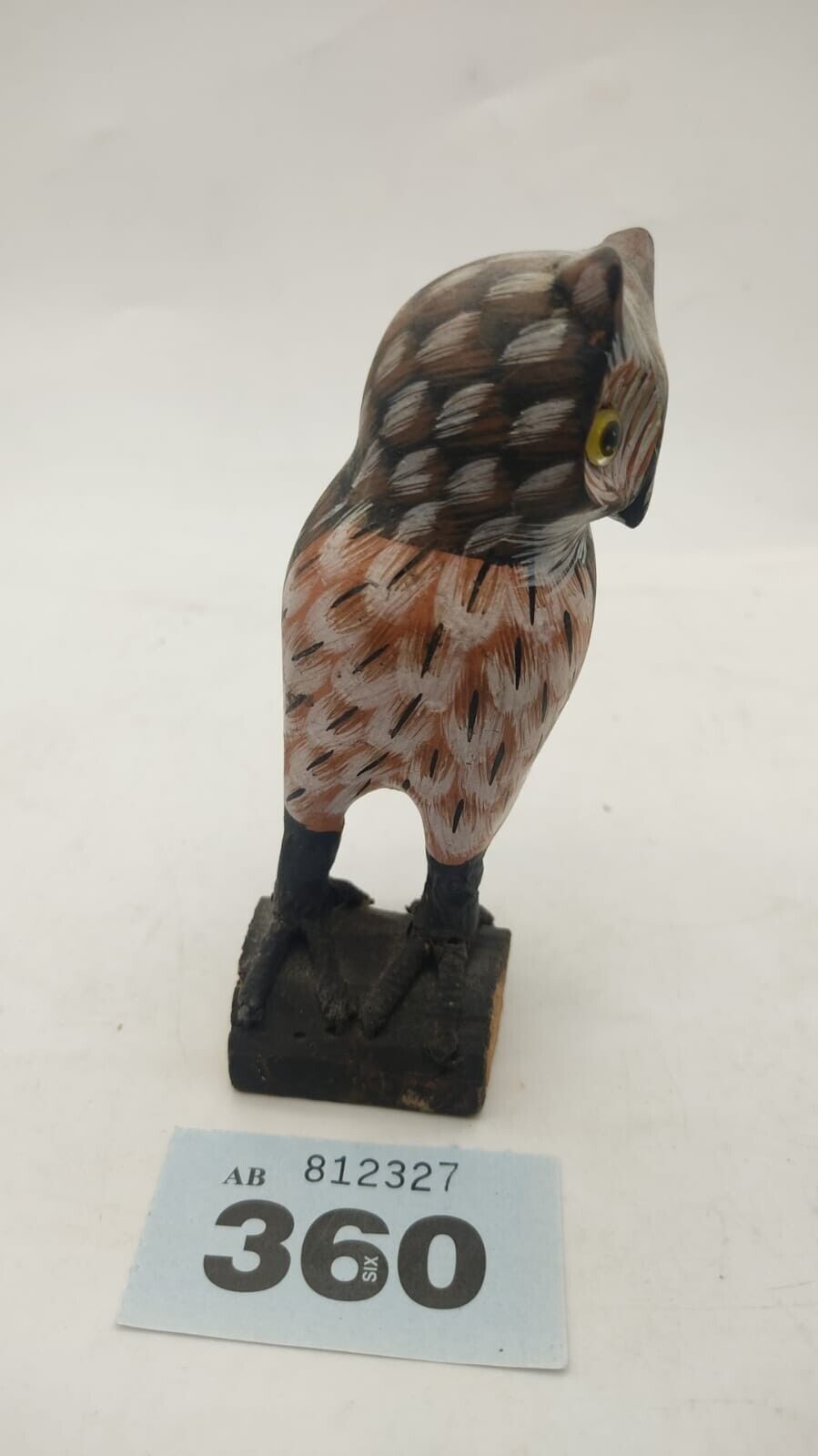 Beautiful Little wood carving of an Owl, Vintage - VGC