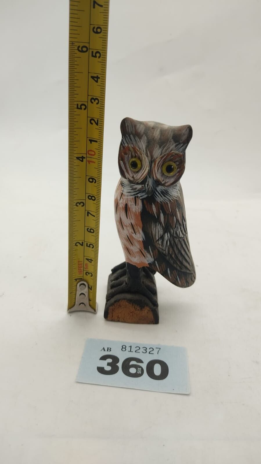 Beautiful Little wood carving of an Owl, Vintage - VGC