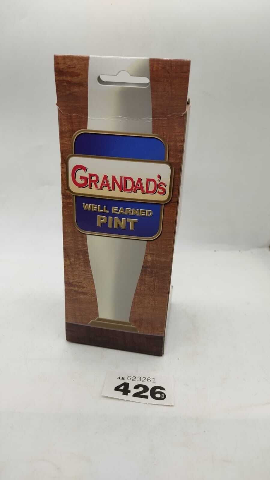 GRANDADs Well Earned Pint Engraved Pint Glass Gift, Boxed New