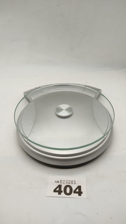 Electronic Kitchen Weighing Scale Electronic Glass Silver Battery Cover Missing