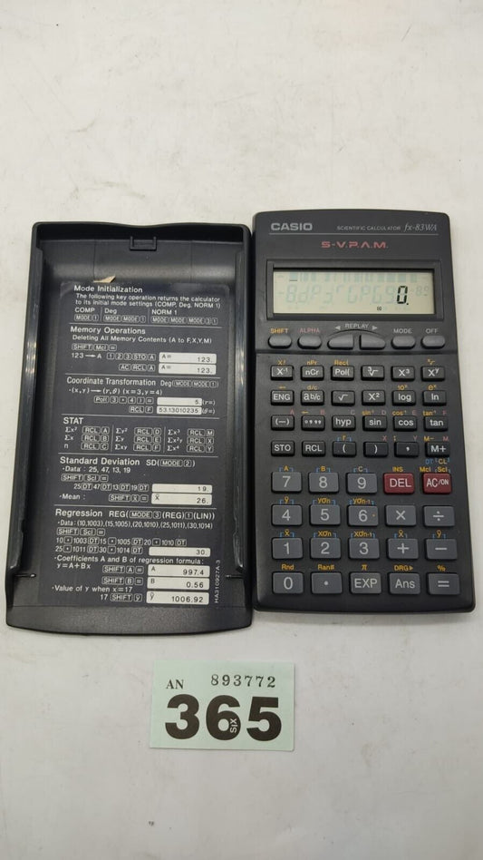 Vintage Casio Scientific Battery Powered Calculator FX-83WA 1996 Tested Working