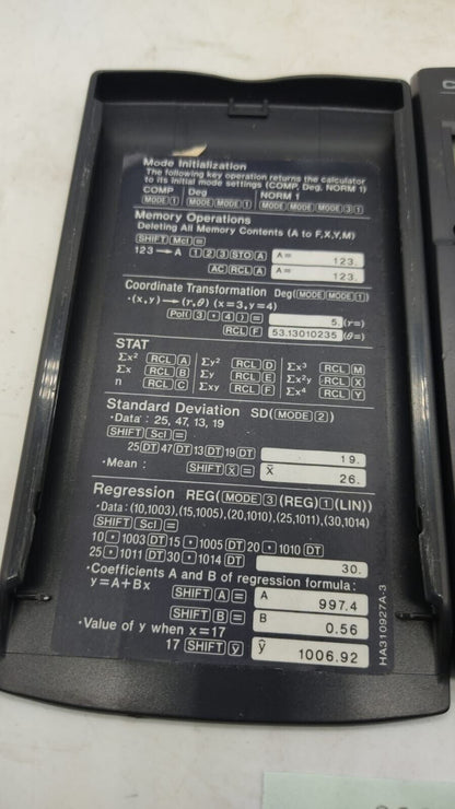 Vintage Casio Scientific Battery Powered Calculator FX-83WA 1996 Tested Working