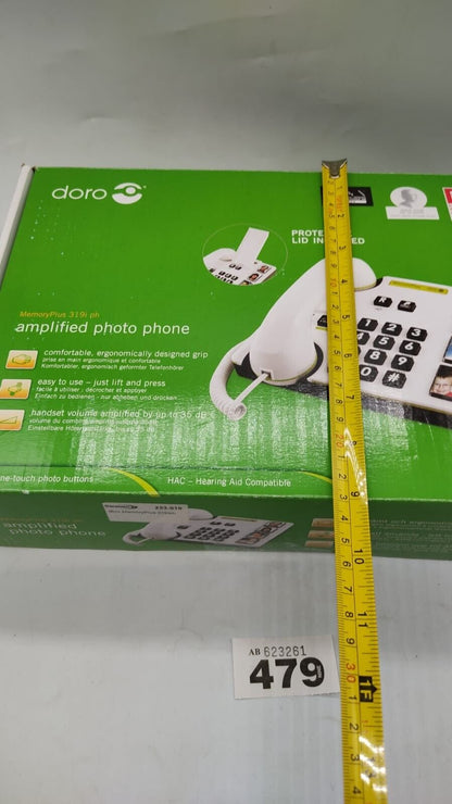 Doro Amplified Photo Phone Memory Plus 319iph Hearing Aid Compatible Easy to Use