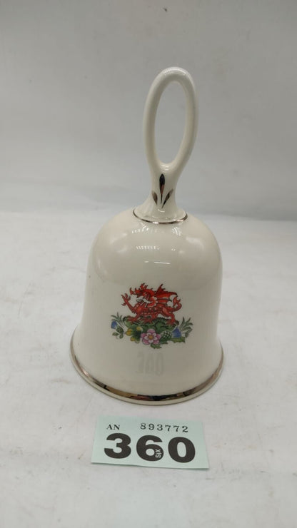 Vintage Prince Charles Lady Diana Wedding 1981 Commemorative Ceramic Bell Sadler