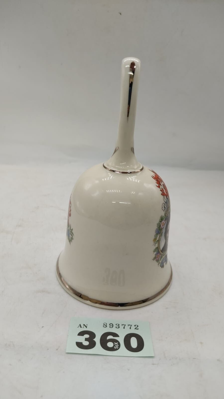 Vintage Prince Charles Lady Diana Wedding 1981 Commemorative Ceramic Bell Sadler