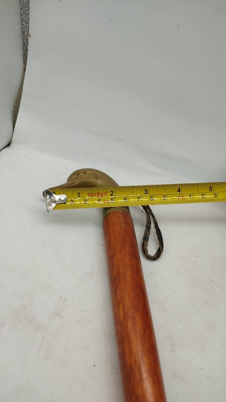 Vintage Brass Hand Crafted Duck Head Hardwood Shoe Horn