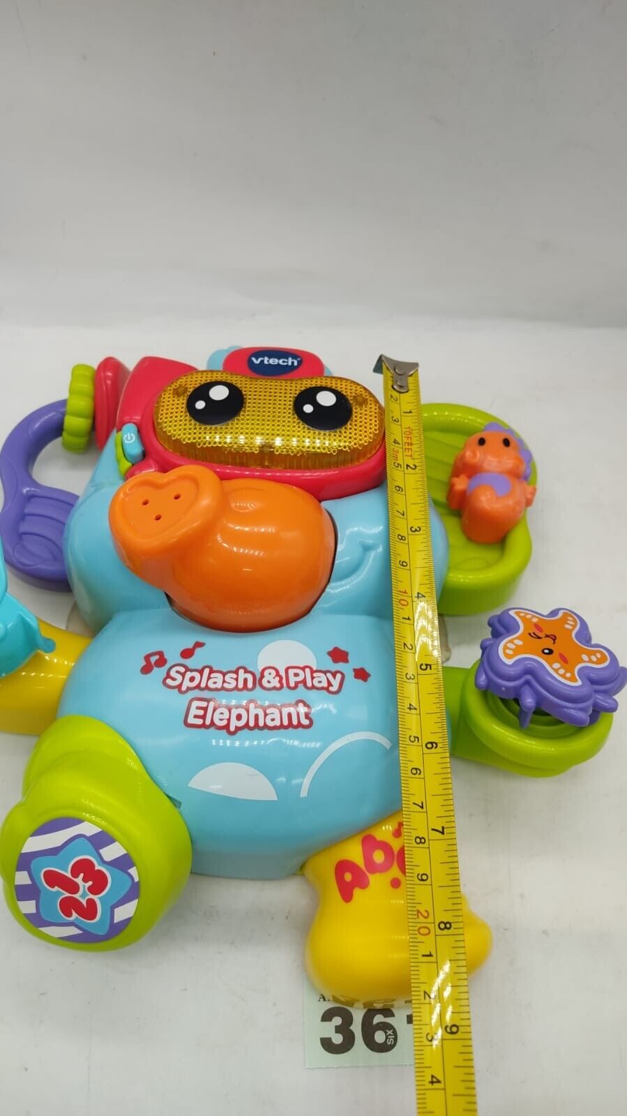 VTech Baby Splash and Play Elephant Waterproof Interactive Musical Bath Animal