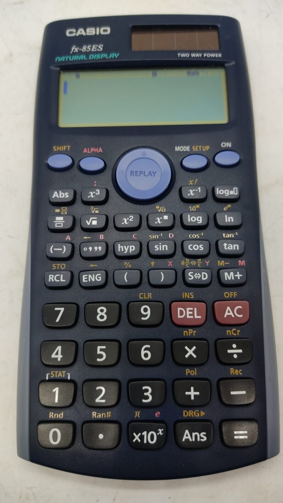 Casio FX-85ES Plus II 2nd Edition Two way Battery Powered Scientific Calculator