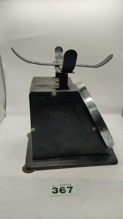 Vintage Style Hanson Kitchen Scales 5kg in Black No Pan. Tested Working