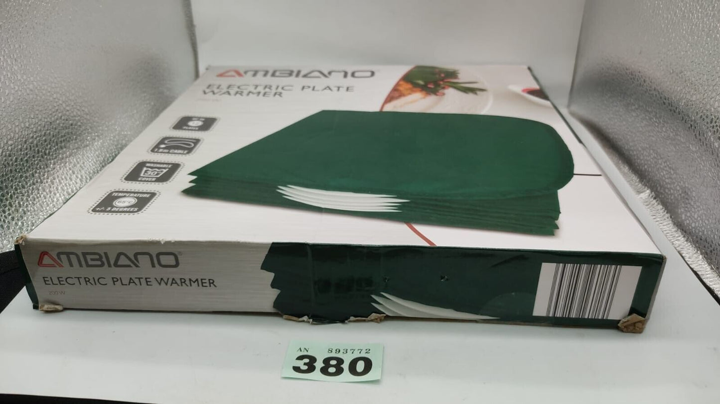 Ambiano Electric Dinner Plate Warmer Server Cloth Fabric 12 Piece Green 200w