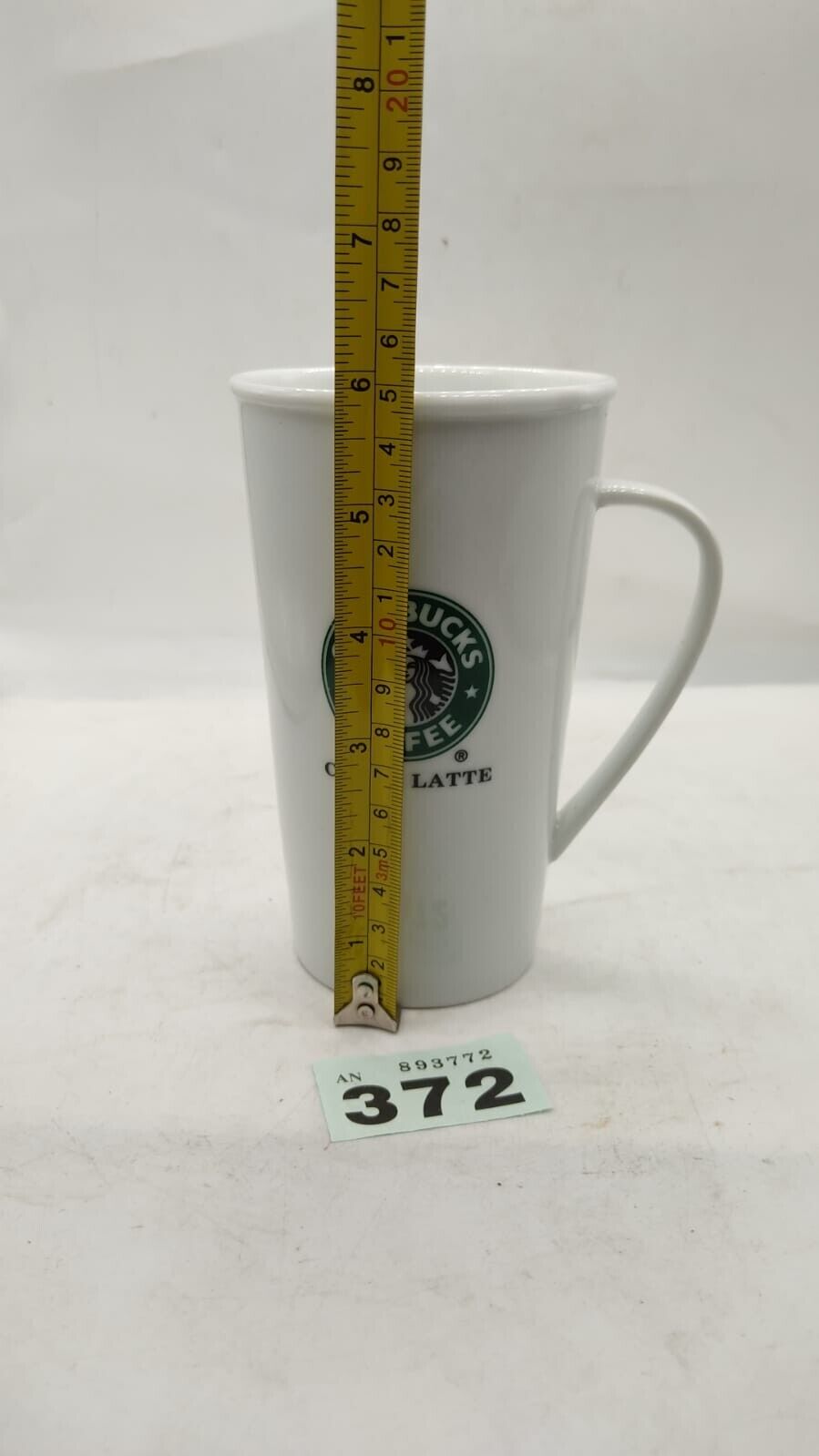 Genuine Starbucks Coffee Mug White With Logo 6" Tall Microwave Dishwasher Safe