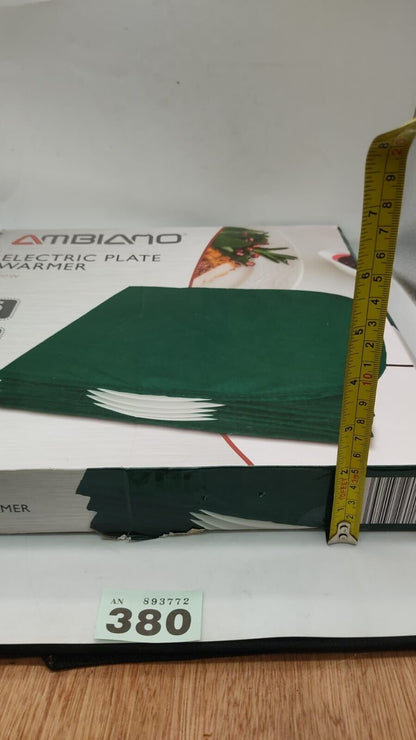 Ambiano Electric Dinner Plate Warmer Server Cloth Fabric 12 Piece Green 200w