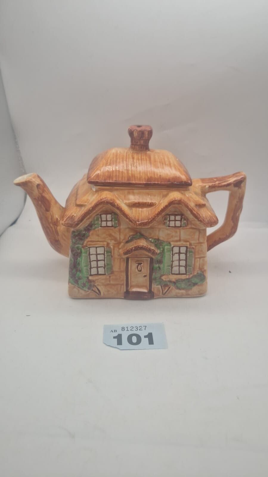 Westminster Pottery Cottage Ware Lidded Teapot 6.5" Vintage Kitchen Ornament