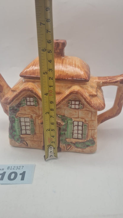 Westminster Pottery Cottage Ware Lidded Teapot 6.5" Vintage Kitchen Ornament