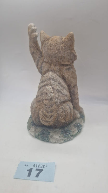 Valerie Pheiffer Innovation Giftware Standing Cat Waving Ornament Collectable