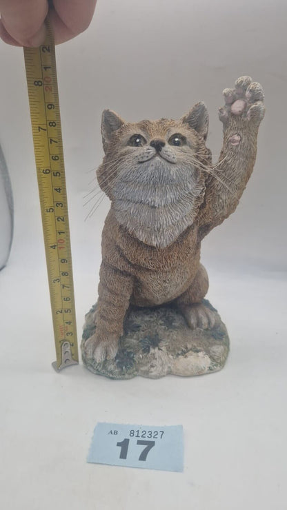 Valerie Pheiffer Innovation Giftware Standing Cat Waving Ornament Collectable