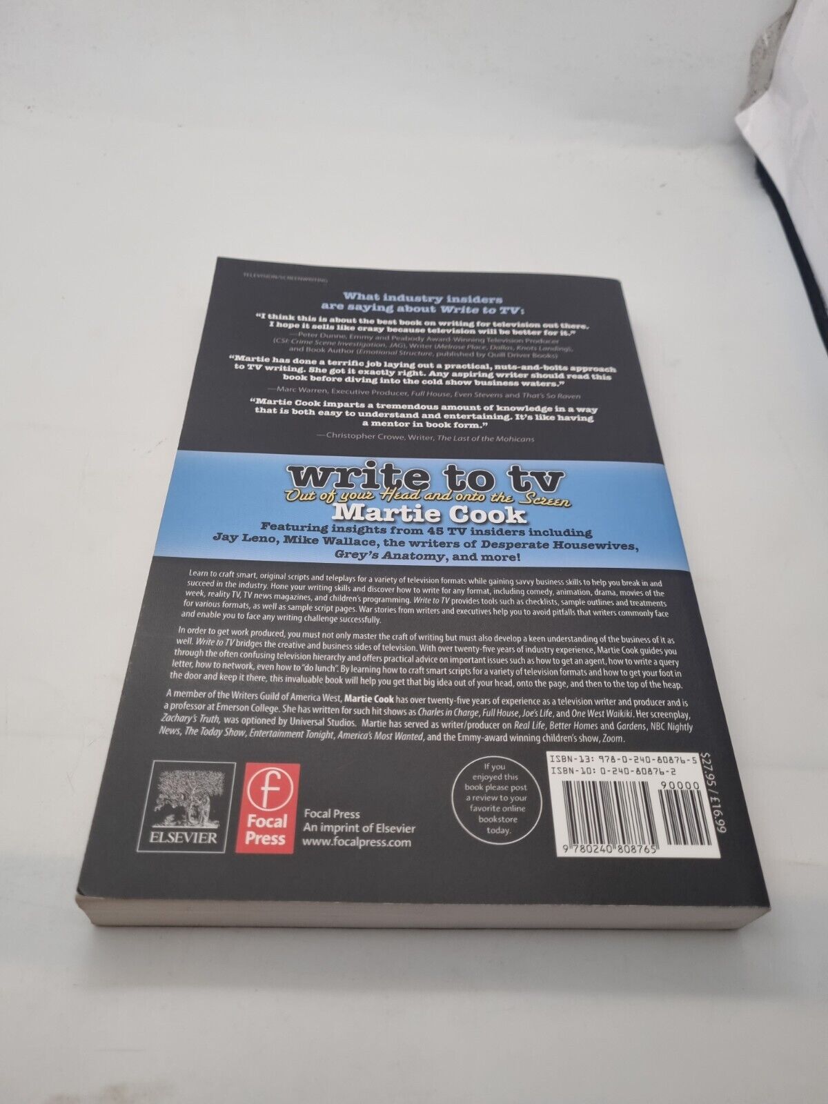 Write to TV -Out of Your Head and Onto the Screen - Martie Cook Paperback