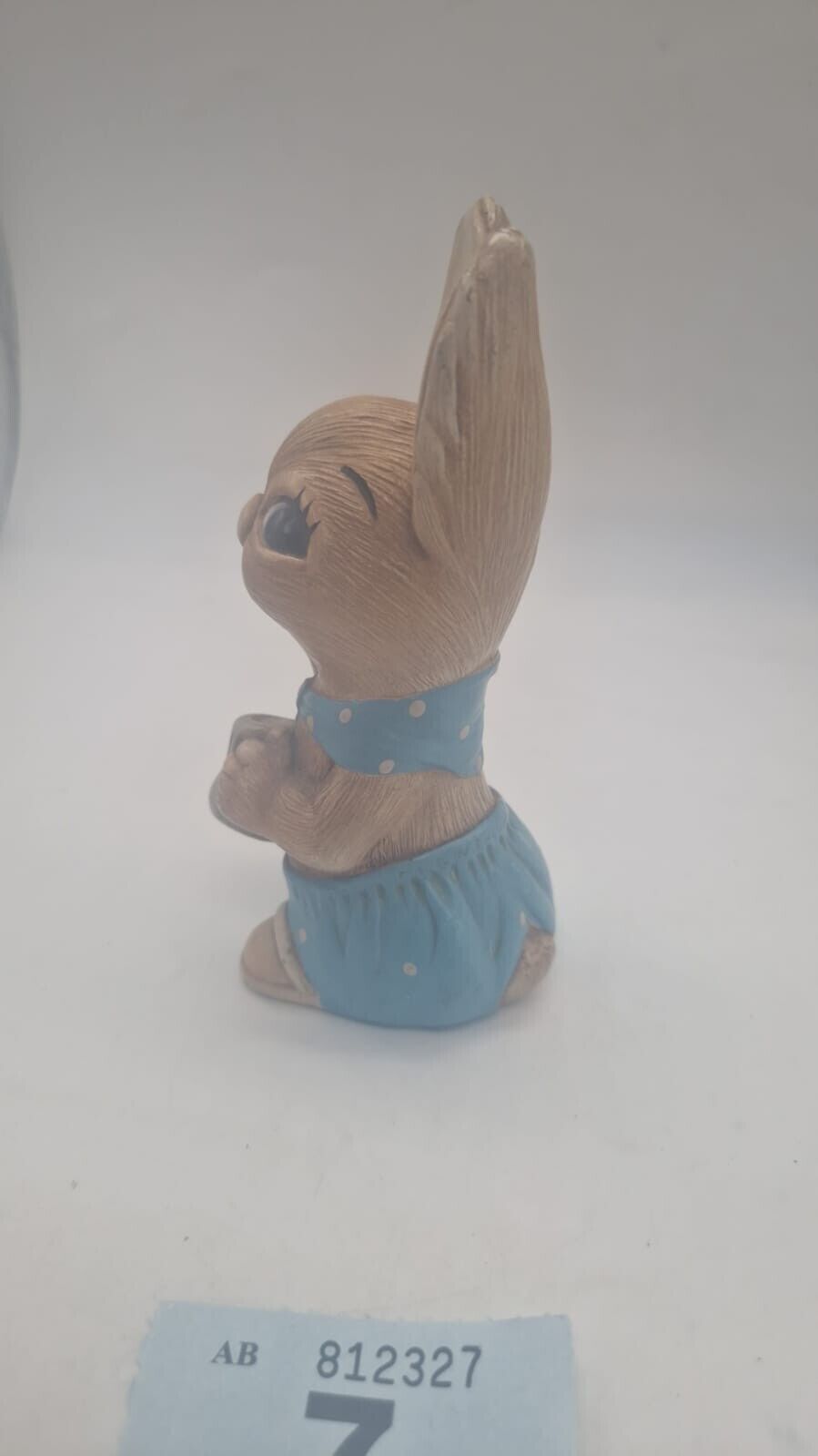 Pendelfin Rabbit Blue Muncher Hand Painted Stonecraft Vintage Ornament