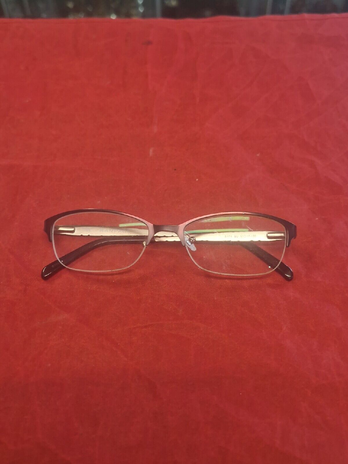 Rampage R174 Semi-Rimless S7505 Used Eyeglasses Frames - Eyewear